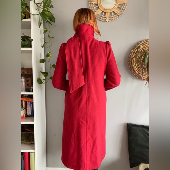 Vintage Red Wool Coat - Picture 8 of 8
